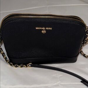 Michael Kors Black and Gold Crossbody Bag